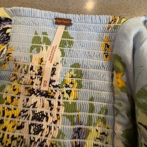 Free People Blue Floral Mini Dress